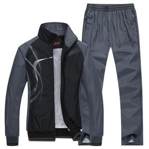 Survêtement pour homme, vêtement de sport de couleur noir, de haute qualité, personnalisé, près du corps, vente en gros - Product Image 3