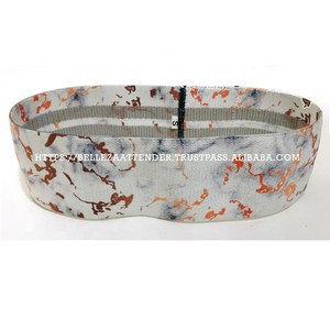 Ensemble de bandes de résistance en coton et latex Bandes d'exercice en boucle pour fitness à domicile-Fessiers et cercles de hanche - Product Image 6