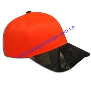 越南制造的空白帽子生产霓虹灯橙色