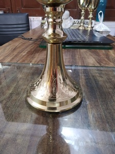 ศักดิ์สิทธิ์ CHALICE ทำจากทองเหลืองคริสตจักรอุปกรณ์ Brassworld อินเดีย - Product Image 2