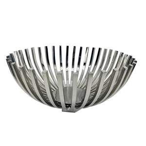 Design personnalisé de rangement pour corbeilles à fruits et légumes pour la décoration de la cuisine Corbeille à fruits de finition nickelée brillante - Product Image 1