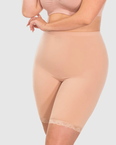 Pantalones Cortos de Ciclismo para Mujer, Cintura Elástica, Largos, Anti-rozaduras, Transpirables, de Secado Rápido, Ecológicos, Casuales, 100% Algodón - Product Image 1