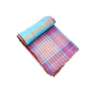 Edredón indio Vintage Kantha, tamaño Queen, manta de algodón, colcha, uso de verano para el hogar o el Hotel, juegos de cama de boda - Product Image 4