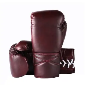 Boxing Gloves for Training Muay Thai Genuine Cowhide Leather Infused Gel Gloves for Sparring Kickboxing and Heavy Punching Bag