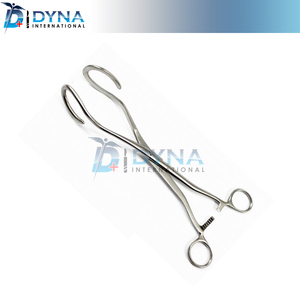 Pinzas uterinas elevadoras Dartigues de 27 cm para ginecología, aborto y parto - Product Image 4