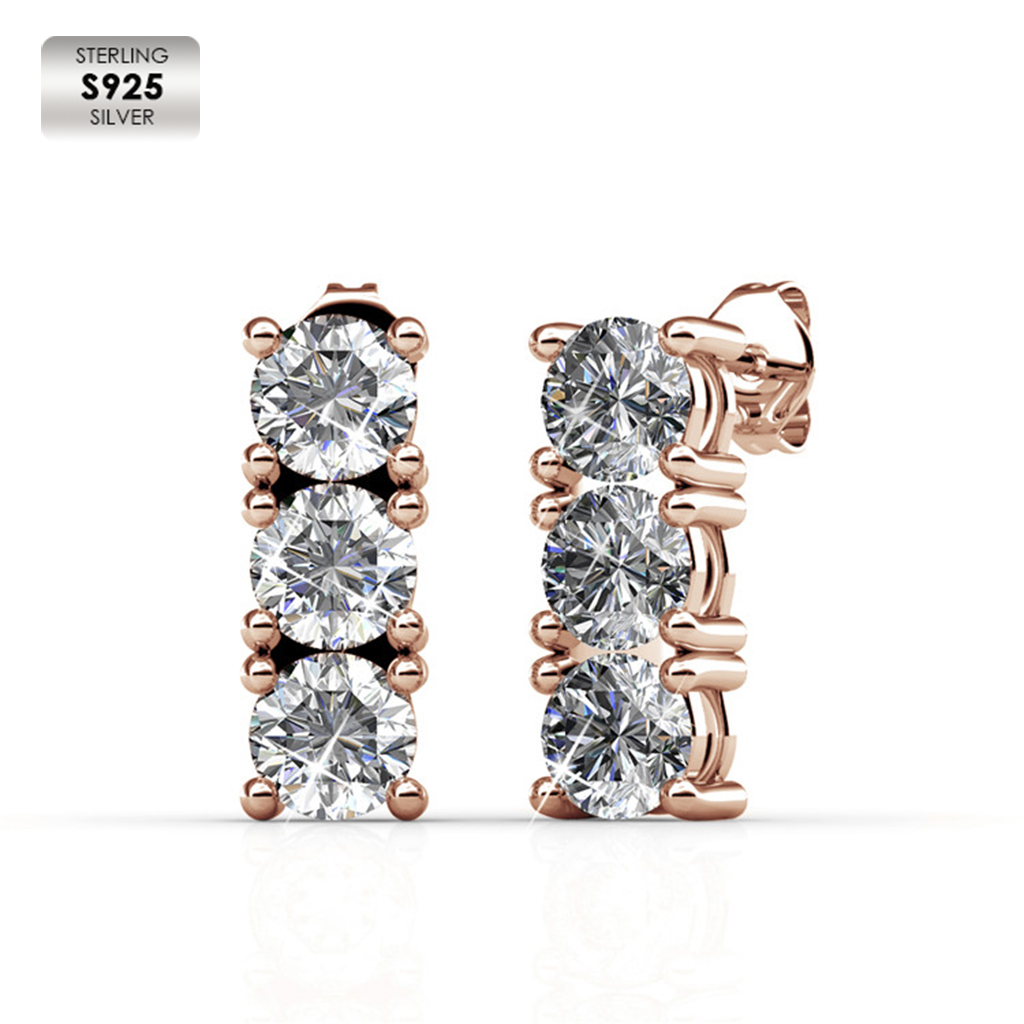 Sterling Silver 925 with 18K Rose gold plated