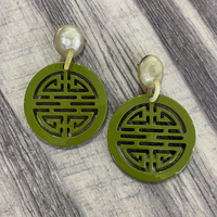Pendientes Colgantes de Moda Hechos a Mano con Laca de Cuerno de Búfalo, Estilo Lindo, Más Vendidos en 2026, Gran Venta en EE. UU.