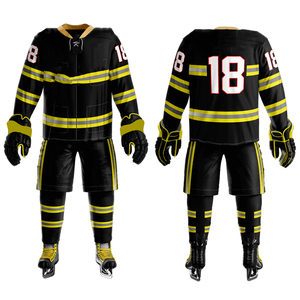 เสื้อเจอร์ซีย์โลโก้ทีม Hokey,เครื่องแบบฮ็อกกี้น้ำแข็งแห้งเร็วแบบสั่งตัด - Product Image 2