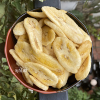 Chips de banane croustillantes sans sucre en vrac, tranches de 0,9 mm, sucrées, saines, sans OGM, fabriquées au Vietnam, vente en gros