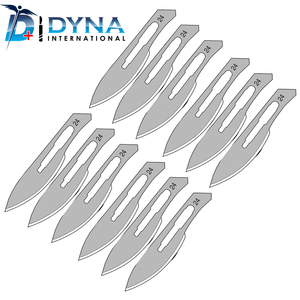 Lame de scalpel chirurgical en acier inoxydable # 24 instruments chirurgicaux manuels certifiés CE - Product Image 2