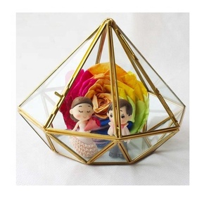 Geometric Design Decorative Indoor Plant Terrarium Manufacturer Wholesaler Creative Low MOQ Handmade - Product Image 1