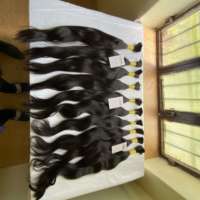 Cheveux brésiliens naturels vierges, boucles, sans perte et emmêlement, cheveux humains bruts sans traitement, couleur naturelle, vente en gros, prix d'usine