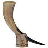 Support de corne à boire de Style religieux nautique peint à la main artisanat naturel écologique pour la décoration de la maison animal de noël - Product Image 3