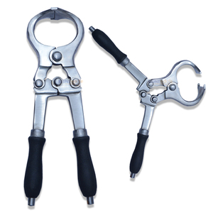 Émasculateur blanc de 12 pouces avec action de double écrasement – Instrument de castration vétérinaire robuste en acier inoxydable pour équidés et bovins - Product Image 1