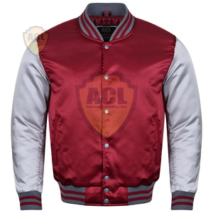 Veste d'université en satin de baseball grande taille, blouson pour l'hiver, tenue de haute qualité et à bas prix - Product Image 1