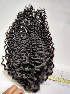 Mejor vendedor indio para 100% Natural suave y sedoso frente Nano punta V-Tip pelucas de encaje único grandes extensiones rizadas hinchables hechas a mano - Product Image 3