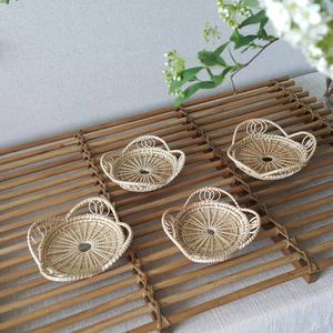 Posavasos de ratán al por mayor con posavasos redondo de ratán de concha para utensilios de cocina 1 cm hecho a mano - Product Image 4