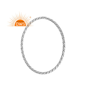 Antique Hot Selling Twisted Wire Designer Silver <b>Bangle</b> Wholesale Handmade Sterling Silver Women's and Men's <b>Bracelet</b> <b>Bangle</b> - Product Image 3
