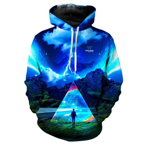 Sweat à capuche pour homme de haute qualité en polyester, respirant, à séchage rapide, avec fermeture éclair, design personnalisé, impression numérique 3D par sublimation, couleur unie - Product Image 2