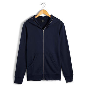 <b>Men's</b> Pullover Oversized zipper unisex Embroidery Casual 100% Cotton Fleece <b>Black</b> Custom Zip Up Blank Full face zip <b>Hoodie</b> - Product Image 3