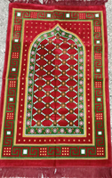 Tapis de prière islamique turc tissé 100% acrylique pour la maison et le camping, Sajjadah Namaz Seccade