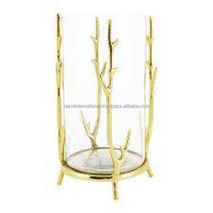 2022 superventas hecho a mano moderno estilo Ins portavelas de aluminio de alta calidad decoración del hogar en relieve al por mayor para Pascua - Product Image 5