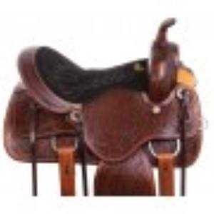 Premium Durable cuero genuino tipo inglés sillines barril carreras caballo tachuela conjunto occidental equipo de equitación - Product Image 3
