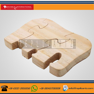 Jeu de puzzle éléphant en bois naturel de qualité supérieure, objet décoratif, jouet éducatif pour enfants, fait main, décoration de table, cadeau pour la maison - Product Image 4