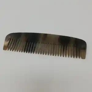 customized high quality customized handcrafted natural horn comb for styling hair made from real buffalo horn from India,.