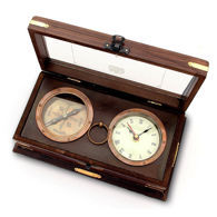 Nautical Gift Box Set Compass Telescope Ands Sand Timer with Wooden Box at Cheap Price Nautical Gift Set of 3 - Product Image 6