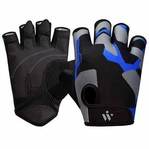 New Design Half-<b>finger</b> Wrist <b>Support</b> Fitness Weight Lifting Gym Gloves with Synthetic Leather & Cowhide for Unisex Power Lifting - Product Image 6