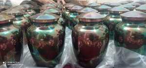 Urna de cremación de mascotas RAKU de latón, fabricante y distribuidor de la INDIA - Product Image 3