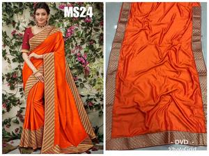 Nouveau Dernier Moderne Saisonnable Porter Satin Soie Saree Avec Contras Blouse Pièce Indien Femmes Porter Sari Bas Prix En Gros Surat - Product Image 3