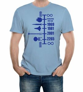 เสื้อยืดพิมพ์ลายไทม์ไลน์ของเรืออวกาศ,เสื้อยืดแขนสั้นที่ออกแบบเองสำหรับผู้ชายเสื้อยืดดีไซน์ยอดเยี่ยม - Product Image 5