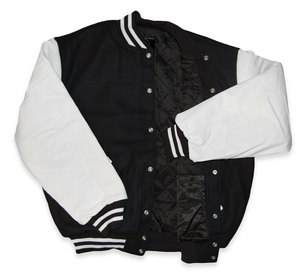 À la mode Laine Polyester Varsity Veste Long Hiver Coupe-Vent avec Capuche Col Logo Personnalisé Broderie Letterman Style" - Product Image 5