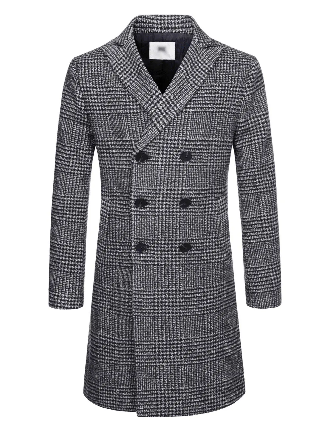 Men's Grey Wool Coat