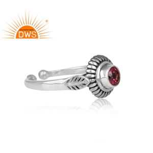 Anillo de estilo Vintage de Plata de Ley 925, increíble anillo de piedras preciosas de topacio rosa para mujer, fabricante de joyas, Colección clásica - Product Image 3