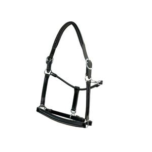 Alta calidad genuino negro tambor teñido cuero inglés sillín cosido a mano equitación latón Halter fabricado directamente - Product Image 4