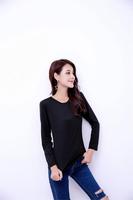 Kaos Wanita 100% Katun Premium Hijau V-Neck Sablon Sutra, Bernapas, Ramah Lingkungan, Ukuran Besar, Formal, Kancing Batik
