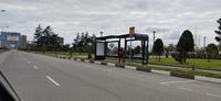 Abri d'arrêt de bus en aluminium de nouvelle conception de haute qualité avec forme rectangulaire MUPI Lightbox pour la publicité extérieure