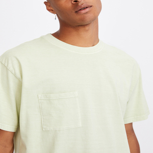 T-shirt homme uni en coton 100% col rond, vente en gros OEM 2021, noir Teelack T. - Product Image 6