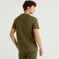 Kaos Unisex Green 100% Katun Serat Bambu High Street Fitted 3600-Light Olive