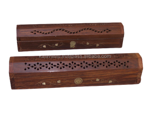 Brûleur d'encens en bois fait à la main et boîte à cercueil porte-encens malade et brûleur à cône sculpté à la main support Agarbatti - Product Image 5