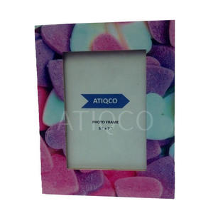 Handmade Elegant Blue White MDF Picture <b>Frame</b> Classical Wooden Design Digital Print Lacquer Finish Naturals Wood <b>Photo</b> <b>Frame</b> - Product Image 1