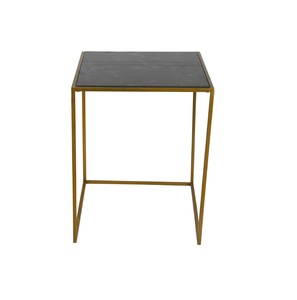 โต๊ะข้างออกแบบหินอ่อนทำรังโต๊ะชากาแฟห้องนั่งเล่นโลโก้โลหะตะวันตกรายการอาคารสไตล์ผู้ผลิตผู้ค้าส่ง - Product Image 3