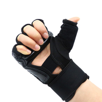 Guantes de boxeo profesionales MMA, de cuero de vaca y microfibra de PU, venta al por mayor