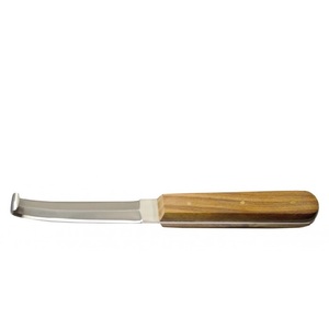 Couteau à sabots en argent de qualité supérieure avec manche en bois, double tranchant, en acier inoxydable, réutilisable, antirouille, matériel obstétrical - Product Image 5