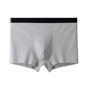 Customizable 100% Men's Stretchable Boxing Shorts Cotton-Filled Blank Underwear with Black Upper <b>Strips</b> and <b>Fabric</b> Lining - Product Image 6