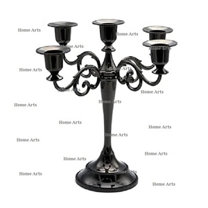 Handmade <b>black</b> color aluminum <b>candelabra</b> centerpieces highest quality customized size <b>candelabra</b> centerpieces - Product Image 4