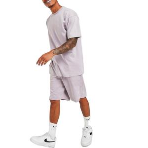 Chándal de media manga para hombre, ropa de playa con logotipo personalizado, Conjunto de camiseta corta con pantalones cortos, conjuntos dobles de temporada de verano - Product Image 5